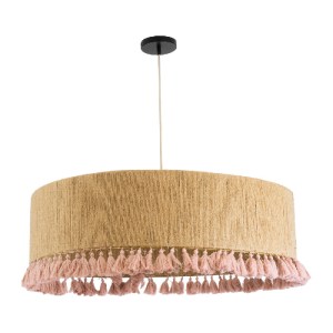 glo-02097-02097_4 GLOBOSTAR® PUERTORICO 02097 BOHO ΚΡΕΜΑΣΤΟ ΦΩΤΙΣΤΙΚΟ ΚΑΠΕΛΟ ΤΡΙΦΩΤΟ 3 X E27 IP20 ΜΠΕΖ & ΡΟΖ