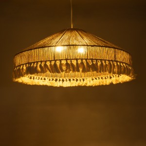 glo-02099-02099_3 GLOBOSTAR® PUERTORICO 02099 BOHO ΚΡΕΜΑΣΤΟ ΦΩΤΙΣΤΙΚΟ ΚΑΜΠΑΝΑ ΤΡΙΦΩΤΟ 3 X E27 IP20 ΜΠΕΖ & ΛΕ