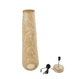 glo-02109-02109_9 GLOBOSTAR® MAMIZU 02109 BOHO ΕΠΙΔΑΠΕΔΙΟ ΦΩΤΙΣΤΙΚΟ ΜΟΝΟΦΩΤΟ 1 X E27 IP20 ΜΠΕΖ ΞΥΛΟ - Μ28 X 