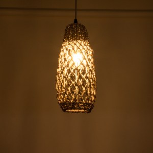 glo-02119-02119_3 GLOBOSTAR® ECUADOR 02119 BOHO ΚΡΕΜΑΣΤΟ ΦΩΤΙΣΤΙΚΟ ΠΛΕΓΜΑ ΜΟΝΟΦΩΤΟ 1 X E27 IP20 ΜΠΕΖ RATTAN 