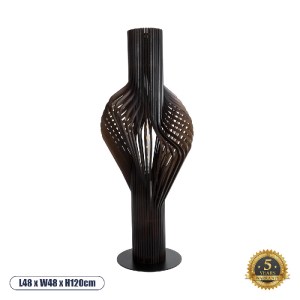 glo-02151-02151_0 GLOBOSTAR® MIHIRO 02151 BOHO ΕΠΙΔΑΠΕΔΙΟ ΦΩΤΙΣΤΙΚΟ ΜΟΝΟΦΩΤΟ 1 X E27 IP20 ΚΑΦΕ ΞΥΛΟ ΜΕ ΜΑΥΡΟ