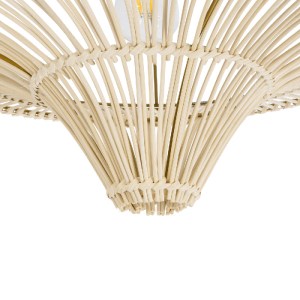 glo-02152-02152_6 GLOBOSTAR® PALERMO 02152 BOHO ΚΡΕΜΑΣΤΟ ΦΩΤΙΣΤΙΚΟ ΠΛΕΓΜΑ ΜΟΝΟΦΩΤΟ 1 X E27 IP20 ΜΠΕΖ ΞΥΛΟ - 