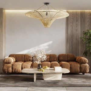 glo-02153-post_326 GLOBOSTAR® PALERMO 02153 BOHO ΦΩΤΙΣΤΙΚΟ ΟΡΟΦΗΣ ΠΛΕΓΜΑ ΜΟΝΟΦΩΤΟ 1 X E27 IP20 ΜΠΕΖ ΞΥΛΟ - Μ1