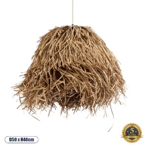 glo-02157-02157_0 GLOBOSTAR® GUADELOUPE 02157 BOHO ΚΡΕΜΑΣΤΟ ΦΩΤΙΣΤΙΚΟ ΠΛΕΓΜΑ ΜΟΝΟΦΩΤΟ 1 X E27 IP20 ΜΠΕΖ ΡΑΦΙ