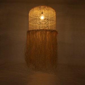 glo-02163-02163_3 GLOBOSTAR® BASSETERRE 02163 BOHO ΚΡΕΜΑΣΤΟ ΦΩΤΙΣΤΙΚΟ ΠΛΕΓΜΑ ΜΟΝΟΦΩΤΟ 1 X E27 IP20 ΜΠΕΖ ΞΥΛΟ