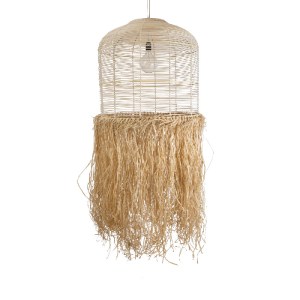 glo-02163-02163_5 GLOBOSTAR® BASSETERRE 02163 BOHO ΚΡΕΜΑΣΤΟ ΦΩΤΙΣΤΙΚΟ ΠΛΕΓΜΑ ΜΟΝΟΦΩΤΟ 1 X E27 IP20 ΜΠΕΖ ΞΥΛΟ