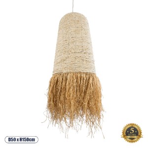 glo-02171-02171_0 GLOBOSTAR® LETA 02171 BOHO ΚΡΕΜΑΣΤΟ ΦΩΤΙΣΤΙΚΟ ΠΛΕΓΜΑ ΜΟΝΟΦΩΤΟ 1 X E27 IP20 ΜΠΕΖ ΡΑΦΙΑ - Μ5