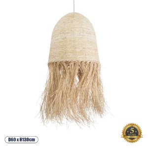 glo-02179-02179_0 GLOBOSTAR® AREMBEPE 02179 BOHO ΚΡΕΜΑΣΤΟ ΦΩΤΙΣΤΙΚΟ ΠΛΕΓΜΑ ΜΟΝΟΦΩΤΟ 1 X E27 IP20 ΜΠΕΖ ΡΑΦΙΑ 