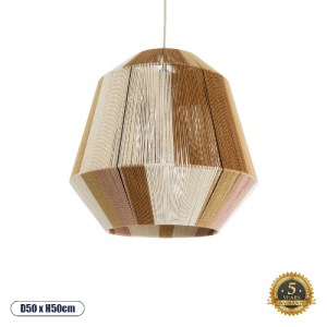 glo-02187-02187_0 GLOBOSTAR® SALERNO 02187 BOHO ΚΡΕΜΑΣΤΟ ΦΩΤΙΣΤΙΚΟ ΠΛΕΓΜΑ ΜΟΝΟΦΩΤΟ 1 X E27 IP20 ΠΟΛΥΧΡΩΜΟ ΣΧ