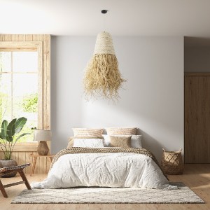 glo-02189-post_290 GLOBOSTAR® LETA 02189 BOHO ΚΡΕΜΑΣΤΟ ΦΩΤΙΣΤΙΚΟ ΠΛΕΓΜΑ ΜΟΝΟΦΩΤΟ 1 X E27 IP20 ΜΠΕΖ ΡΑΦΙΑ - Μ3