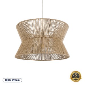 glo-02204-02204_0 GLOBOSTAR® BISBEE 02204 BOHO ΚΡΕΜΑΣΤΟ ΦΩΤΙΣΤΙΚΟ ΠΛΕΓΜΑ ΜΟΝΟΦΩΤΟ 1 X E27 IP20 ΜΠΕΖ ΣΧΟΙΝΙ -