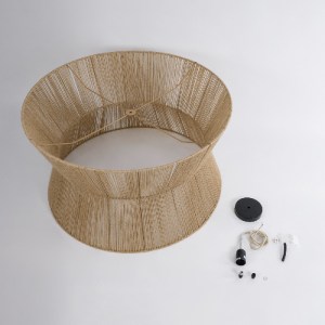 glo-02205-02205_10 GLOBOSTAR® BISBEE 02205 BOHO ΚΡΕΜΑΣΤΟ ΦΩΤΙΣΤΙΚΟ ΠΛΕΓΜΑ ΜΟΝΟΦΩΤΟ 1 X E27 IP20 ΜΠΕΖ ΣΧΟΙΝΙ -