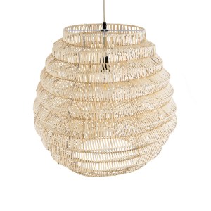 glo-02206-02206_7 GLOBOSTAR® OREGON 02206 BOHO ΚΡΕΜΑΣΤΟ ΦΩΤΙΣΤΙΚΟ ΠΛΕΓΜΑ ΜΟΝΟΦΩΤΟ 1 X E27 IP20 ΜΠΕΖ ΞΥΛΟ - Μ