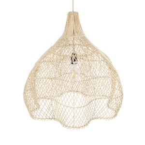 glo-02210-02210_7 GLOBOSTAR® ADEJE 02210 BOHO ΚΡΕΜΑΣΤΟ ΦΩΤΙΣΤΙΚΟ ΠΛΕΓΜΑ ΜΟΝΟΦΩΤΟ 1 X E27 IP20 ΜΠΕΖ ΞΥΛΟ - Μ6