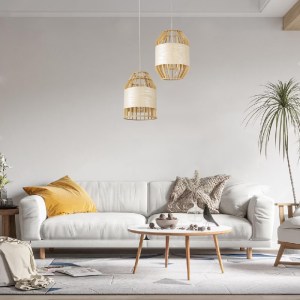 glo-02219-post_255 GLOBOSTAR® GALIA 02219 BOHO ΚΡΕΜΑΣΤΟ ΦΩΤΙΣΤΙΚΟ ΠΛΕΓΜΑ ΜΟΝΟΦΩΤΟ 1 X E27 IP20 ΜΠΕΖ & ΚΑΦΕ ΞΥ