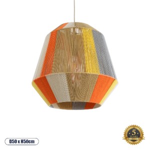 glo-02289-02289_0 GLOBOSTAR® SALERNO 02289 BOHO ΚΡΕΜΑΣΤΟ ΦΩΤΙΣΤΙΚΟ ΠΛΕΓΜΑ ΜΟΝΟΦΩΤΟ 1 X E27 IP20 ΠΟΛΥΧΡΩΜΟ ΣΧ