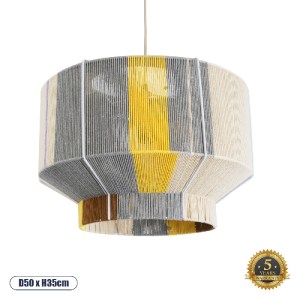 glo-02290-02290_0 GLOBOSTAR® SALERNO 02290 BOHO ΚΡΕΜΑΣΤΟ ΦΩΤΙΣΤΙΚΟ ΠΛΕΓΜΑ ΜΟΝΟΦΩΤΟ 1 X E27 IP20 ΠΟΛΥΧΡΩΜΟ ΣΧ