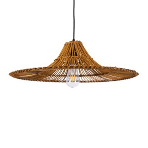 glo-02310-391d3e_02310_0 GLOBOSTAR® PALERMO 02310 BOHO ΚΡΕΜΑΣΤΟ ΦΩΤΙΣΤΙΚΟ ΠΛΕΓΜΑ ΜΟΝΟΦΩΤΟ 1 X E27 IP20 ΚΑΦΕ ΞΥΛΟ - 