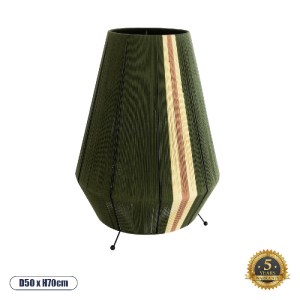 glo-02332-02332_0 GLOBOSTAR® SALERNO 02332 BOHO ΕΠΙΔΑΠΕΔΙΟ ΦΩΤΙΣΤΙΚΟ ΜΕ ΝΤΟΥΙ 1 X E27 AC 220-240V IP20 - ΣΚΟ