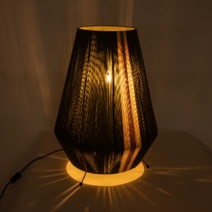 glo-02332-02332_8 GLOBOSTAR® SALERNO 02332 BOHO ΕΠΙΔΑΠΕΔΙΟ ΦΩΤΙΣΤΙΚΟ ΜΕ ΝΤΟΥΙ 1 X E27 AC 220-240V IP20 - ΣΚΟ