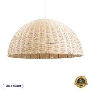 glo-02379-02379_0 GLOBOSTAR® MONTANA 02379 BOHO ΚΡΕΜΑΣΤΟ ΦΩΤΙΣΤΙΚΟ ΚΑΜΠΑΝΑ ΜΟΝΟΦΩΤΟ 1 X E27 IP20 ΜΠΕΖ ΞΥΛΟ -