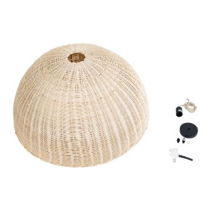 glo-02379-02379_10 GLOBOSTAR® MONTANA 02379 BOHO ΚΡΕΜΑΣΤΟ ΦΩΤΙΣΤΙΚΟ ΚΑΜΠΑΝΑ ΜΟΝΟΦΩΤΟ 1 X E27 IP20 ΜΠΕΖ ΞΥΛΟ -