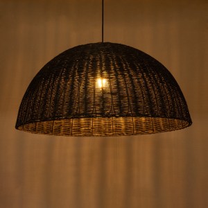 glo-02382-02382_3 GLOBOSTAR® MONTANA 02382 BOHO ΚΡΕΜΑΣΤΟ ΦΩΤΙΣΤΙΚΟ ΚΑΜΠΑΝΑ ΜΟΝΟΦΩΤΟ 1 X E27 IP20 ΚΑΦΕ ΞΥΛΟ -