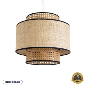 glo-02386-02386_0 GLOBOSTAR® BRAVADO 02386 BOHO ΚΡΕΜΑΣΤΟ ΦΩΤΙΣΤΙΚΟ ΟΡΟΦΗΣ ΜΕ ΝΤΟΥΙ 1 X E27 AC 220-240V IP20 