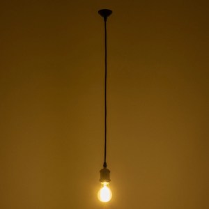 glo-115102-115102_02 GLOBOSTAR® SUSPENS 115102 VINTAGE ΚΡΕΜΑΣΤΟ ΦΩΤΙΣΤΙΚΟ ΟΡΟΦΗΣ ΜΕ ΝΤΟΥΙ 1 X E27 AC 220-240V IP20 - ΑΣΗΜΙ & ΜΑΥΡΟ - Μ6.7 X Π6.7 X Y94.3CM