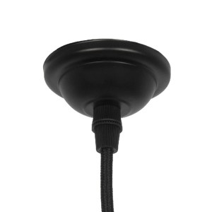 glo-115102-115102_03 GLOBOSTAR® SUSPENS 115102 VINTAGE ΚΡΕΜΑΣΤΟ ΦΩΤΙΣΤΙΚΟ ΟΡΟΦΗΣ ΜΕ ΝΤΟΥΙ 1 X E27 AC 220-240V IP20 - ΑΣΗΜΙ & ΜΑΥΡΟ - Μ6.7 X Π6.7 X Y94.3CM