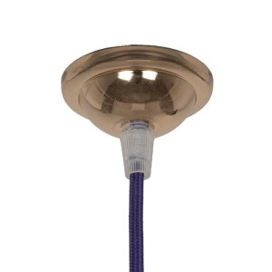 glo-115103-115103_03 GLOBOSTAR® SUSPENS 115103 VINTAGE ΚΡΕΜΑΣΤΟ ΦΩΤΙΣΤΙΚΟ ΟΡΟΦΗΣ ΜΕ ΝΤΟΥΙ 1 X E27 AC 220-240V IP20 - ΧΡΥΣΟ & ΜΩΒ - Μ6.7 X Π6.7 X Y94.3CM