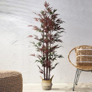 glo-20039-20039_20338 GLOBOSTAR® ARTIFICIAL GARDEN BLOODLEAF BAMBOO 20039 ΤΕΧΝΗΤΟ ΔΙΑΚΟΣΜΗΤΙΚΟ ΦΥΤΟ ΑΙΜΑΤΟΦΥΛΛΟ 