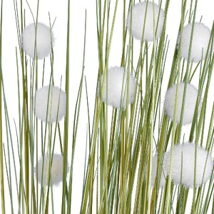 glo-20073-20073_4 GLOBOSTAR® ARTIFICIAL GARDEN ERIOPHORUM ANGUSTIFOLIUM COTTON GRASS 20073 ΤΕΧΝΗΤΟ ΔΙΑΚΟΣΜΗΤ