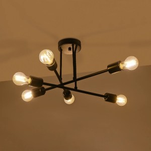 glo-201-0029-201_0029_2 GLOBOSTAR® LAMIRA 201-0029 ΜΟΝΤΕΡΝΟ ΦΩΤΙΣΤΙΚΟ ΟΡΟΦΗΣ ΠΛΕΓΜΑ ΠΟΛΥΦΩΤΟ 6 X E27 IP20 ΜΑΥΡΟ ΜΕΤΑΛΛΟ - Μ51 X Π51 X Υ7CM