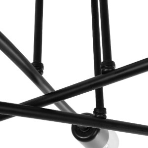 glo-201-0029-201_0029_6 GLOBOSTAR® LAMIRA 201-0029 ΜΟΝΤΕΡΝΟ ΦΩΤΙΣΤΙΚΟ ΟΡΟΦΗΣ ΠΛΕΓΜΑ ΠΟΛΥΦΩΤΟ 6 X E27 IP20 ΜΑΥΡΟ ΜΕΤΑΛΛΟ - Μ51 X Π51 X Υ7CM