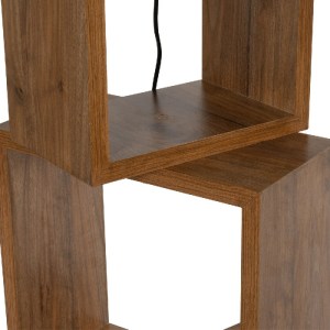 glo-201-0072-201_0072_6 GLOBOSTAR® LUMO 201-0072 ΜΟΝΤΕΡΝΟ ΕΠΙΔΑΠΕΔΙΟ ΦΩΤΙΣΤΙΚΟ ΜΟΝΟΦΩΤΟ 1 X E27 IP20 ΚΑΦΕ ΞΥΛΟ ΜΕ ΜΑΥΡΟ ΥΦΑΣΜΑ - Μ37 X Π37 X Υ155CM