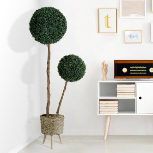 glo-20142-20142_20296 GLOBOSTAR® ARTIFICIAL GARDEN BUXUS 20142 ΤΕΧΝΗΤΟ ΔΙΑΚΟΣΜΗΤΙΚΟ ΦΥΤΟ ΠΥΞΟΣ Υ120CM