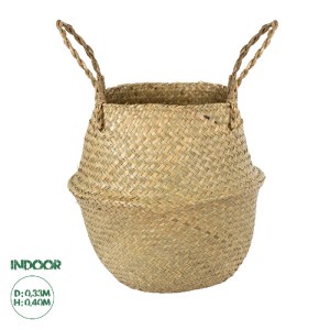 glo-20197-20197_00 GLOBOSTAR® ARTIFICIAL GARDEN IBIZA 20197 ΔΙΑΚΟΣΜΗΤΙΚΟ ΨΑΘΙΝΟ ΚΑΛΑΘΙ - ΚΑΣΠΩ ΓΛΑΣΤΡΑ - FLOW
