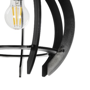 glo-202-0028-202_0028_8 GLOBOSTAR® VIVIDUS 202-0028 ΜΟΝΤΕΡΝΟ ΚΡΕΜΑΣΤΟ ΦΩΤΙΣΤΙΚΟ ΑΝΑΡΤΗΣΗ ΜΟΝΟΦΩΤΟ 1 X E27 IP20 ΜΑΥΡΟ & ΔΙΑΦΑΝΟ ΠΛΑΣΤΙΚΟ - Μ30 X Π30 X Υ70CM