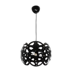 glo-202-0031-202_0031_3 GLOBOSTAR® DOMINIC 202-0031 ΜΟΝΤΕΡΝΟ ΚΡΕΜΑΣΤΟ ΦΩΤΙΣΤΙΚΟ ΚΑΠΕΛΟ ΜΟΝΟΦΩΤΟ 1 X E27 IP20 ΜΑΥΡΟ ΠΛΑΣΤΙΚΟ - Μ30 X Π30 X Υ70CM