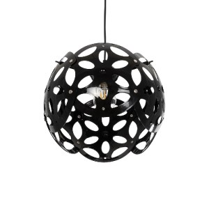 glo-202-0031-202_0031_5 GLOBOSTAR® DOMINIC 202-0031 ΜΟΝΤΕΡΝΟ ΚΡΕΜΑΣΤΟ ΦΩΤΙΣΤΙΚΟ ΚΑΠΕΛΟ ΜΟΝΟΦΩΤΟ 1 X E27 IP20 ΜΑΥΡΟ ΠΛΑΣΤΙΚΟ - Μ30 X Π30 X Υ70CM