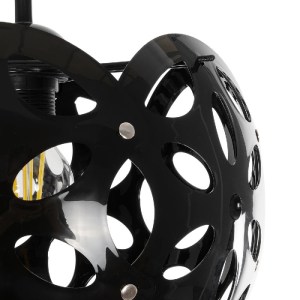 glo-202-0031-202_0031_7 GLOBOSTAR® DOMINIC 202-0031 ΜΟΝΤΕΡΝΟ ΚΡΕΜΑΣΤΟ ΦΩΤΙΣΤΙΚΟ ΚΑΠΕΛΟ ΜΟΝΟΦΩΤΟ 1 X E27 IP20 ΜΑΥΡΟ ΠΛΑΣΤΙΚΟ - Μ30 X Π30 X Υ70CM