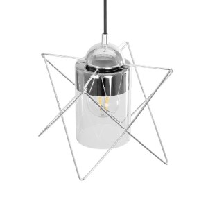 glo-202-0038-202_0038_6 GLOBOSTAR® PLEX 202-0038 ΜΟΝΤΕΡΝΟ ΚΡΕΜΑΣΤΟ ΦΩΤΙΣΤΙΚΟ ΠΛΕΓΜΑ ΜΟΝΟΦΩΤΟ 1 X E27 IP20 ΑΣΗΜΙ ΜΕΤΑΛΛΟ ΜΕ ΔΙΑΦΑΝΟ ΓΥΑΛΙ - Μ20 X Π20 X Υ70CM