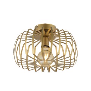 glo-202-0053-202_0053_0 GLOBOSTAR® STAR 202-0053 ΜΟΝΤΕΡΝΟ ΦΩΤΙΣΤΙΚΟ ΟΡΟΦΗΣ ΠΛΕΓΜΑ ΜΟΝΟΦΩΤΟ 1 X E27 IP20 ΧΡΥΣΟ ΜΕΤΑ