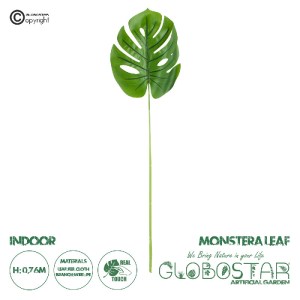 glo-20223-20223_0 GLOBOSTAR® ARTIFICIAL GARDEN MONSTERA LEAF 20223 - ΤΕΧΝΗΤΟ ΔΙΑΚΟΣΜΗΤΙΚΟ ΦΥΛΟ ΜΟΝΣΤΕΡΑΣ Π16