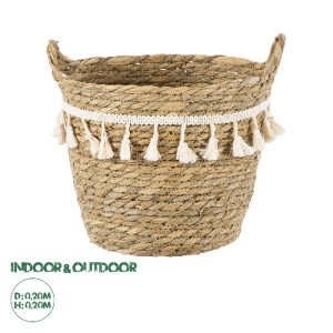 glo-20284-20284_0 GLOBOSTAR® ARTIFICIAL GARDEN SANTORINI 20284 ΔΙΑΚΟΣΜΗΤΙΚΟ ΠΛΕΚΤΟ ΚΑΛΑΘΙ - ΚΑΣΠΩ ΓΛΑΣΤΡΑ - 