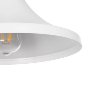 glo-203-0079-203_0079_7 GLOBOSTAR® BELFRY 203-0079 ΜΟΝΤΕΡΝΟ ΚΡΕΜΑΣΤΟ ΦΩΤΙΣΤΙΚΟ ΚΑΜΠΑΝΑ ΜΟΝΟΦΩΤΟ 1 X E27 IP20 ΛΕΥΚΟ ΠΛΑΣΤΙΚΟ - Μ29.5 X Π29.5 X Υ90CM