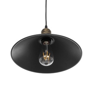 glo-203-0082-203_0082_5 GLOBOSTAR® FERRO 203-0082 ΜΟΝΤΕΡΝΟ ΚΡΕΜΑΣΤΟ ΦΩΤΙΣΤΙΚΟ ΚΑΜΠΑΝΑ ΜΟΝΟΦΩΤΟ 1 X E27 IP20 ΜΑΥΡΟ ΜΕ ΧΡΥΣΟ ΠΛΑΣΤΙΚΟ - Μ30 X Π30 X Υ90CM