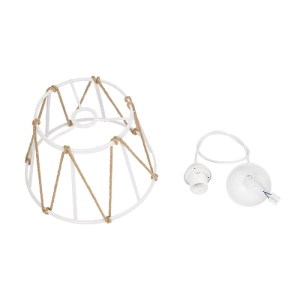 glo-203-0091-203_0091_10 GLOBOSTAR® JUTE 203-0091 ΜΟΝΤΕΡΝΟ ΚΡΕΜΑΣΤΟ ΦΩΤΙΣΤΙΚΟ ΣΧΟΙΝΙ ΜΟΝΟΦΩΤΟ 1 X E27 IP20 ΛΕΥΚΟ ΜΕΤΑΛΛΟ ΜΕ ΜΠΕΖ ΣΧΟΙΝΙ- Μ30 X Π30 X Υ75CM