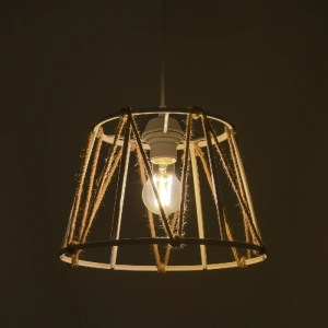 glo-203-0091-203_0091_2 GLOBOSTAR® JUTE 203-0091 ΜΟΝΤΕΡΝΟ ΚΡΕΜΑΣΤΟ ΦΩΤΙΣΤΙΚΟ ΣΧΟΙΝΙ ΜΟΝΟΦΩΤΟ 1 X E27 IP20 ΛΕΥΚΟ ΜΕΤΑΛΛΟ ΜΕ ΜΠΕΖ ΣΧΟΙΝΙ- Μ30 X Π30 X Υ75CM